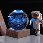 3D Galaxy Crystal Ball Night Light Decorative Lamp
