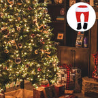 Christmas decoration Santa legs | Funny Santa leg decoration | Fabric figure to hang