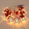 Illuminated Wooden Christmas Decoration with Integrated LED Light