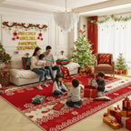 Warmer non-slip carpet with Christmas colors