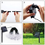 LED Water Drop Solar Lights