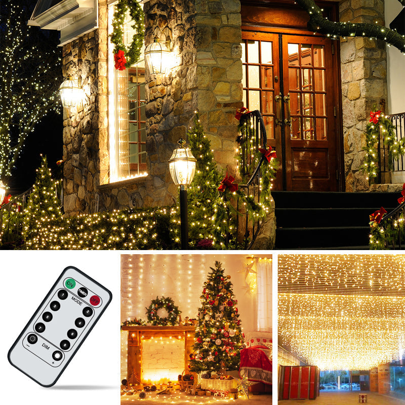 Twinkle Star 300 LED Window Curtain String Light