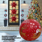 Giant Inflatable Christmas Ornament - Christmas Decoration Outdoor Inflatable Ball