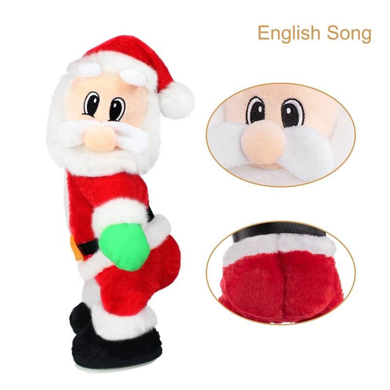 Dancing Singing Santa Decoration | Animated Christmas Figure | Plays Festive Songs | Fun Holiday Gift Idea