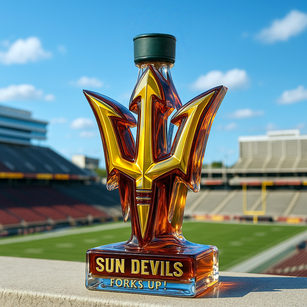 Arizona State Sun Devils Whiskey Bottle