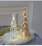Mini Luminous Glass Christmas Tree Ornament