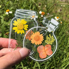Pressed Flower Transparent Bookmark Set