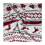 Christmas Double Layer Sherpa Flannel Blanket