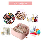 Water-Resistant Travel Cosmetic Bag with Large Capacity