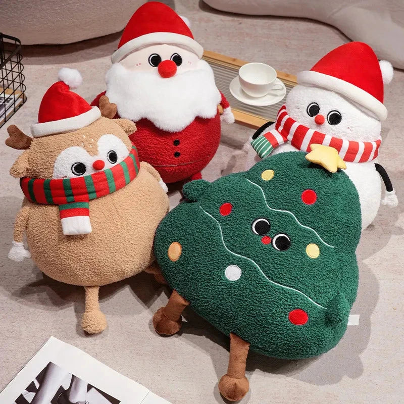 Chubby Christmas Tree Reindeer Santa Snowman Plushies