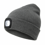 Beanie Hat with Rechargeable LED Headlight