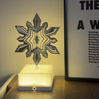 Rotating ambient light made of metal
