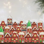 Kerst Adventskalenderdozen – Feestelijke Verpakking met Peperkoekhuis Ontwerp