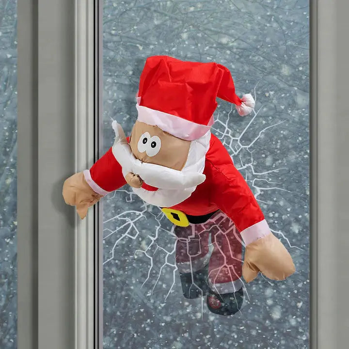 Cheerful Christmas Window Figure ClausKlap – Moving, sound activated decoration