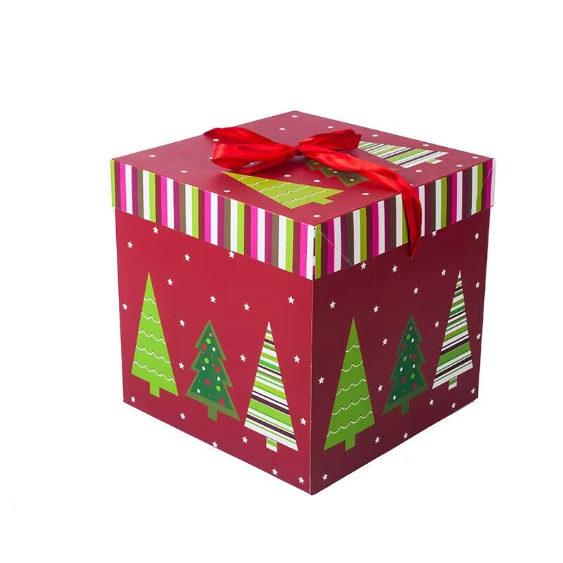 8 Piece Christmas Gift Box Set for Cookies Candy and Holiday Treats
