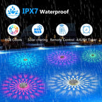 Solar-Poollight LumiFloat RGB | Floating LED Light with Color Change | IPX7 Waterproof | For Pool, Hot Tub & Party