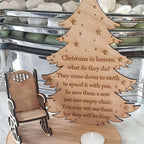 Christmas decoration made of wood