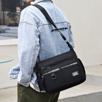 Men's messenger bag with multiple pockets