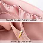 Water-Resistant Travel Cosmetic Bag with Large Capacity