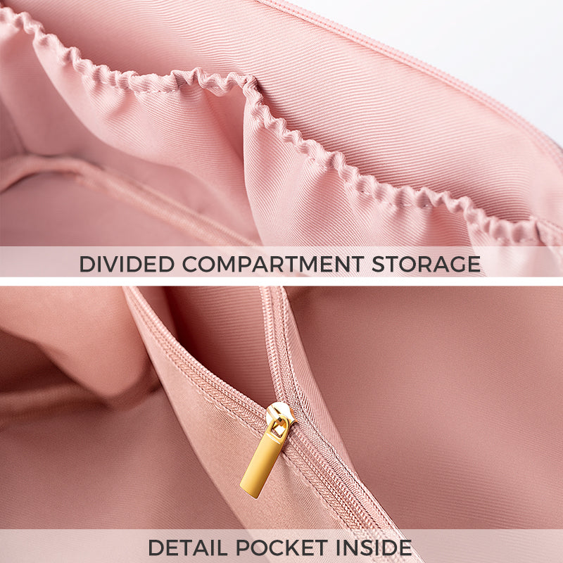 Water-Resistant Travel Cosmetic Bag with Large Capacity