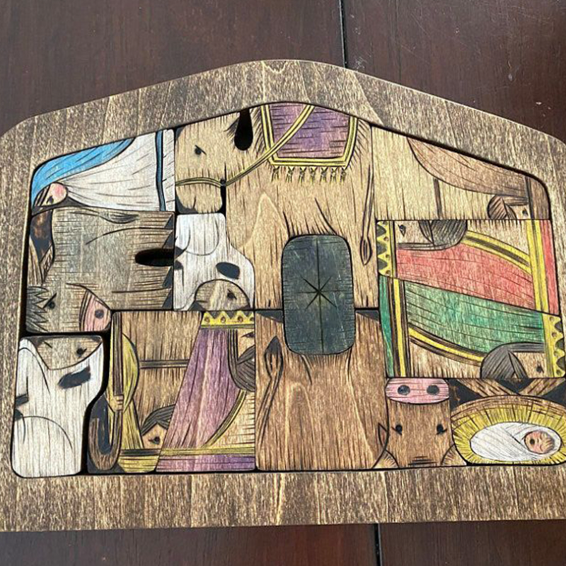 Wooden puzzle set by JéSus