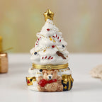 Whimsical Ceramic Bear Candy Ornament