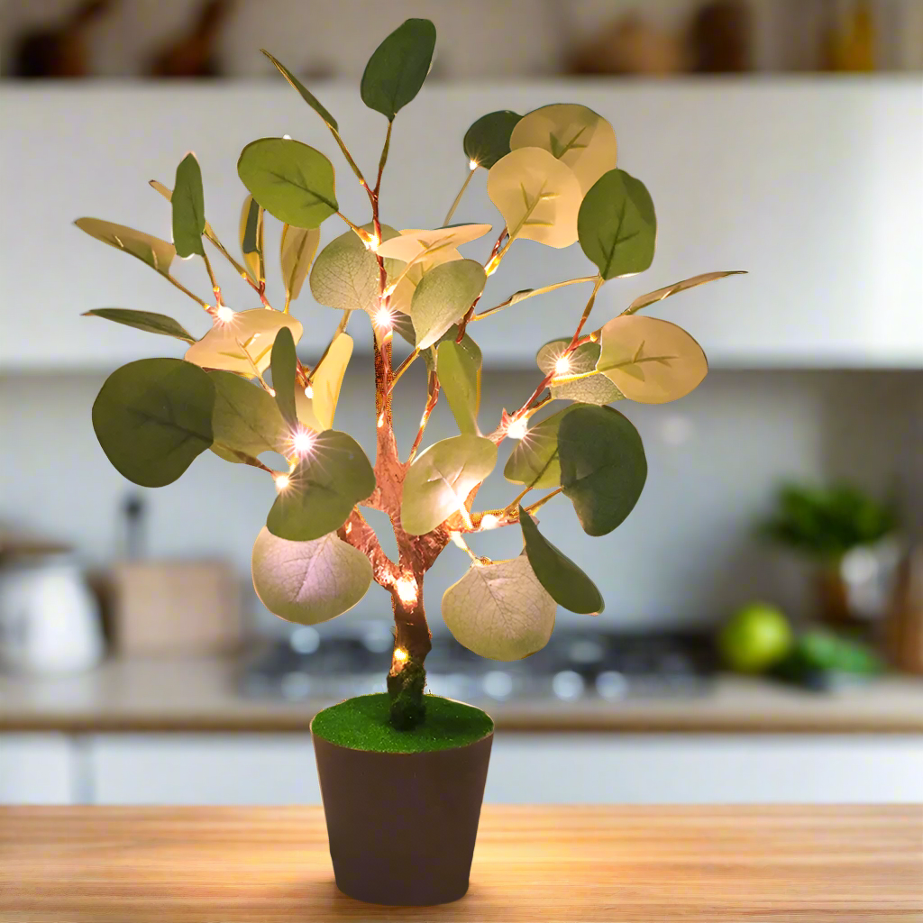 Christmas Decorations LED Faux Leaf Lamp