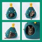 Cat Bed Christmas Tree – CozyTree Haven