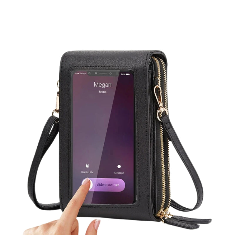 Leather Crossbody Phone Bag | Over-the-Shoulder Phone Bag