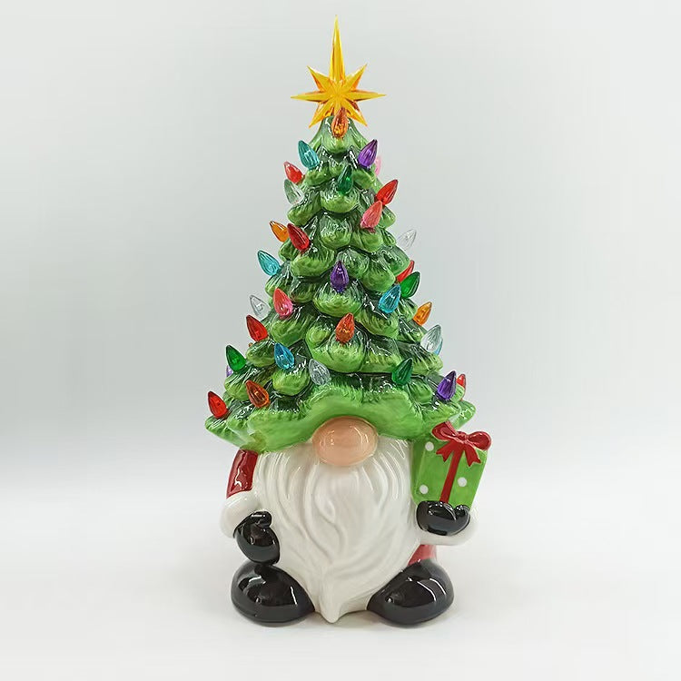 Luminous Resin Gnome Christmas Desktop Ornament