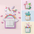 Cartoon Room Decor Silicone On-off Switch Wall Sticker