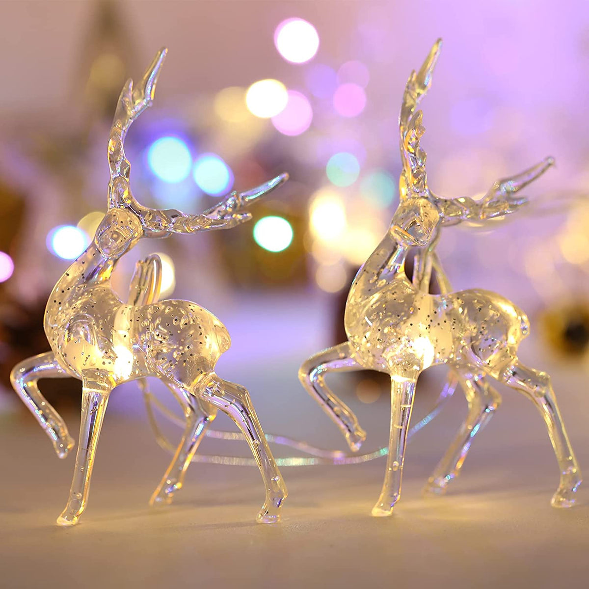 Glowing Reindeer - 1.5M LED Christmas Lights for Reindeer