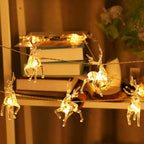 ReindeerGlow - 1.5M LED Christmas reindeer string lights for festive cheer