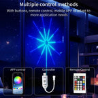 RGBIC Fireworks String Lights | Bluetooth & Music Control via App | 5V USB Dream Color Garland for Party, Wedding & Christmas | Aurafyre