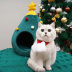 Christmas Tree Cat Bed - FestivePurr