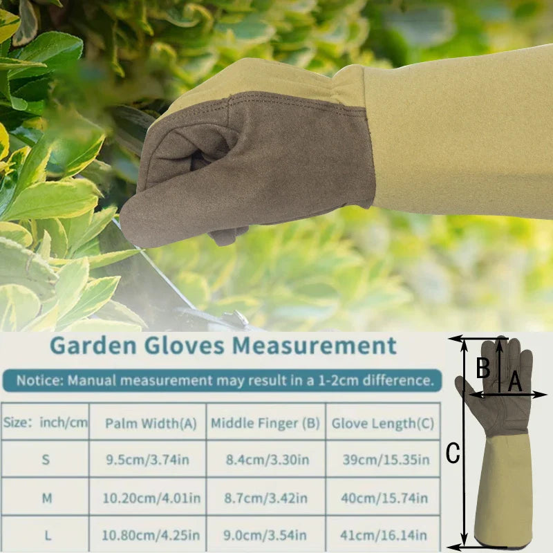 Garden Gloves FLORAHAND | Thornproof & Breathable | Long Rose Gloves for Women | 1 Pair