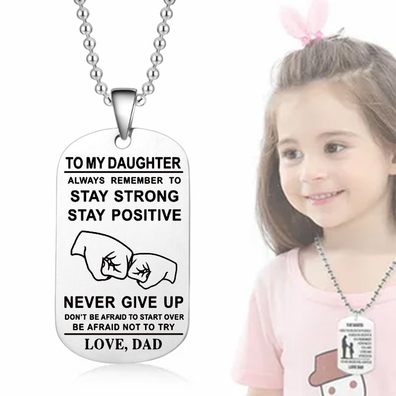 English Alphabet Stainless Steel Necklace