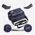 Men's messenger bag with multiple pockets