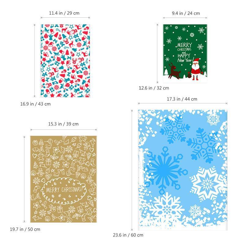 30PCS Drawstring Christmas Gift Bags