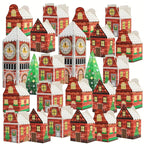 Kerst Adventskalenderdozen – Feestelijke Verpakking met Peperkoekhuis Ontwerp