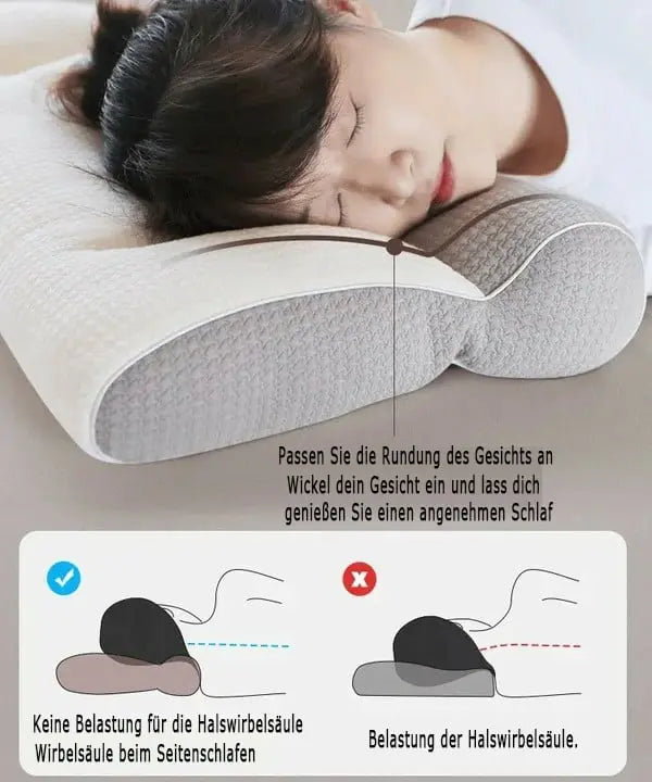 Goose Down Neck Pillow – Soft Travel Pillow with Ergonomic Design