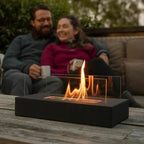 Tabletop fire pit with s’mores maker kit – portable mini fireplace for indoor/outdoor use