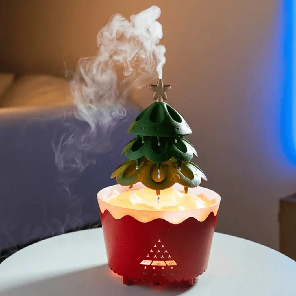 AromaBoom Christmas diffuser – Ultrasonic humidifier with LED and USB