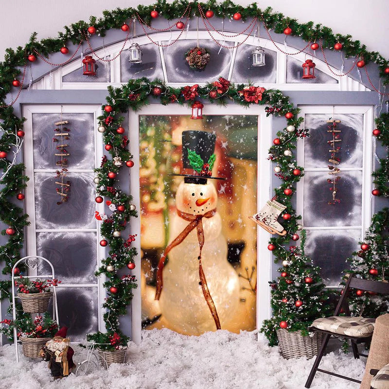 Nightmare Before Christmas Outdoor Decorations Props Christmas Elves Door Cover