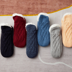 New Woven And Velvet Indoor Socks Slippers