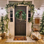 Boho Christmas wreath with bells | Door & wall decoration | Handmade