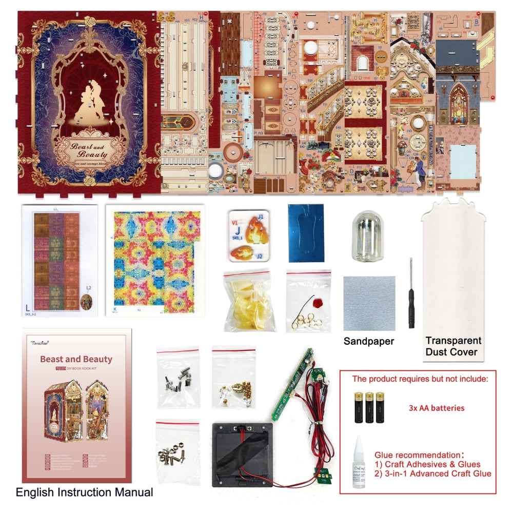 Beast and Beauty DIY Book Nook Kit