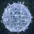 LED Rattan Ball String Lights – Decorative Outdoor Lighting for Gardens and Parties