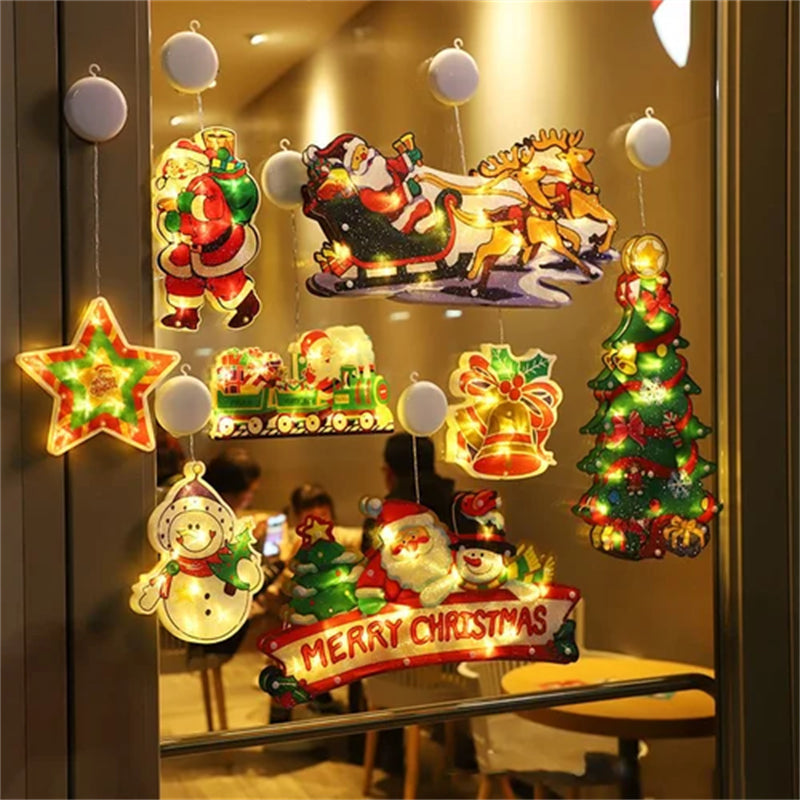 Christmas window hanging light