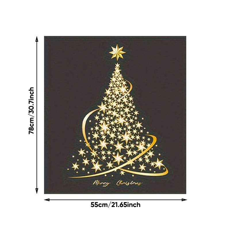 Christmas tree window sticker